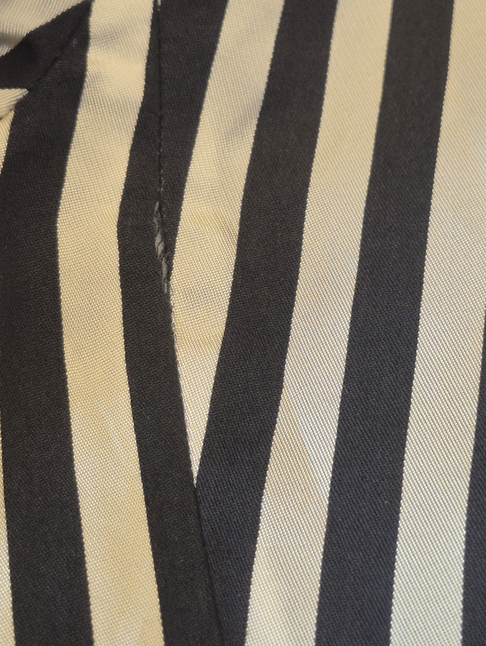 Zara Striped Blazer Black White Vertical Stripe Tailored Chic Office Silky - Picture 9 of 11